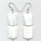 Mother of Pearl Rectangle Earrings