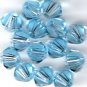 Swarovski Crystal 24 Aquamarine 4mm Bicones 5301