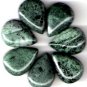 Moss Agate Flat Teardrop Briolettes 22mm X 16mm