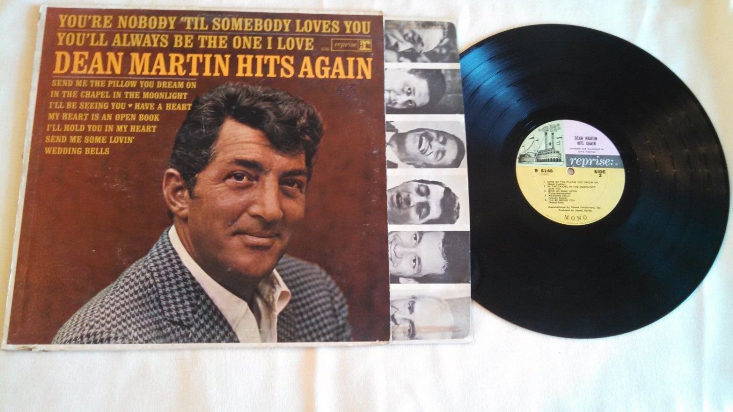 Dean Martin Hits Again Vinyl Lp Record Vg Youre Nobody Til Somebody