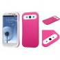 Ultra Sim Rubberized Card Holder Hybrid Hard Case Cover f/ Samsung Galaxy S3 S 3