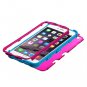 Dual Layer Pink / Blue Tough Rugged Armor Case Cover for Apple iPhone 6 Plus