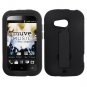 Rugged Tough Armor Shock Proof Hybrid Case Cover Flip Stand for HTC Desire C