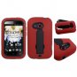 Rugged Tough Armor Shock Proof Hybrid Case Cover Flip Stand for HTC Desire C