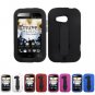 Rugged Tough Armor Shock Proof Hybrid Case Cover Flip Stand for HTC Desire C
