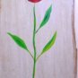 Original Rustic Artwork - Acrylic on Cardboard. (Signed, Botanical Themed)