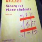 Benner Theory for Piano Students Book 1 - G Schirmer, INC