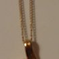 Antique Necklace: Gold Toned Chain with Pearl Pendant