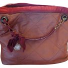 Lanvin Extra Large Handbag - Gold Strap With Ribbon (includes Storage Bag) Burgundy Satchel