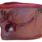 Lanvin Extra Large Handbag - Gold Strap With Ribbon (includes Storage Bag) Burgundy Satchel