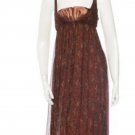 Burberry Silk Print Midi Dress - Size 2/S