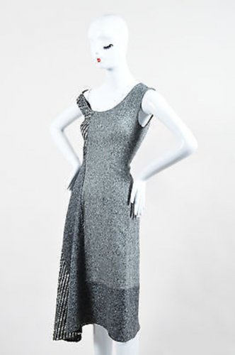 Stella McCartney "Jackie" Gray Wool Tweed Dress NWT