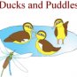 Ducks and Puddles and Coloring Book
