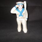 Small Hand Pinted Cast Iron Sailor Bank