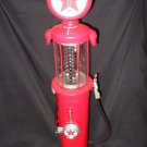 Large Red "Gasoline T" Tin Gas Pump