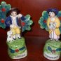 Majolica "Shepherd and Shepherdess" Figurines