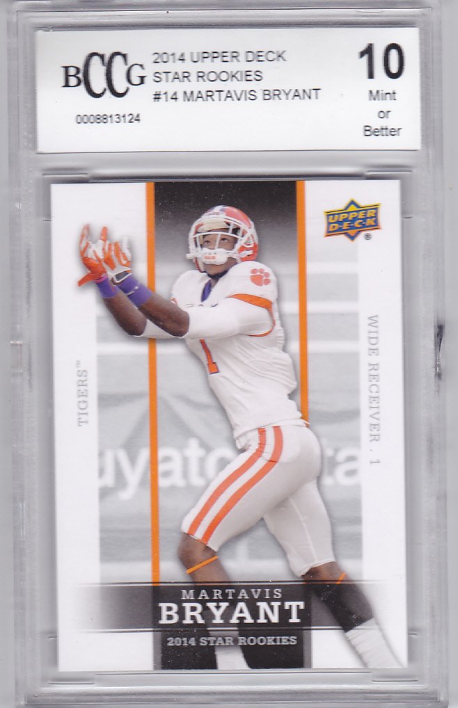 Martavis Bryant #14 - Graded Rookie - BCCG 10 MINT - 2014 UD Football Card