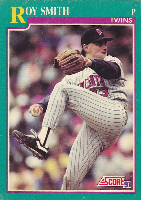 Roy Smith #151 - Twins 1991 Score Baseball Trading Card