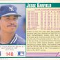 Jesse Barfield - Yankees 1991 Score Baseball Trading Card #148