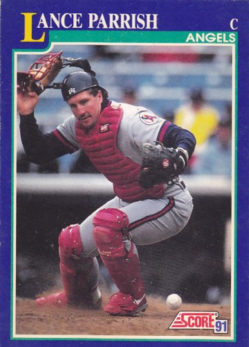 Lance Parrish #37 - Angels 1991 Score Baseball Trading Card
