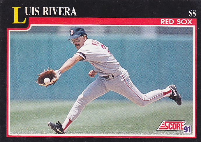 Luis Rivera #271 - Red Sox 1991 Score Baseball Trading Card