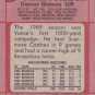 Vance Johnson #38 - Broncos 1990 Topps Football Trading Card