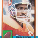 Simon Fletcher #39 - Broncos 1990 Topps Football Trading Card