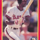 Claudell Washington #298 - Angels 1990 Score Baseball Trading Card