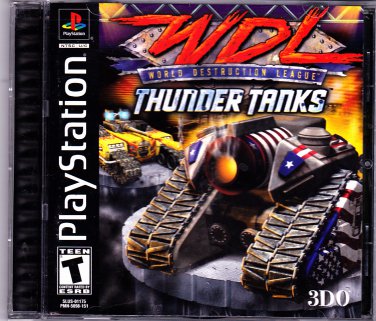 World Destruction League - Thunder Tanks Sony PlayStation  - COMPLETE - Very Good