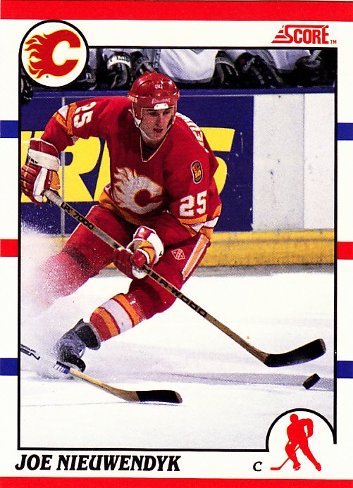 Joe Nieuwendyk #30 - Flames 1990 Score Hockey Trading Card