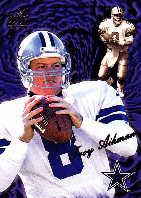Troy Aikman #40 - Cowboys 1999 Aurora Football Trading Card