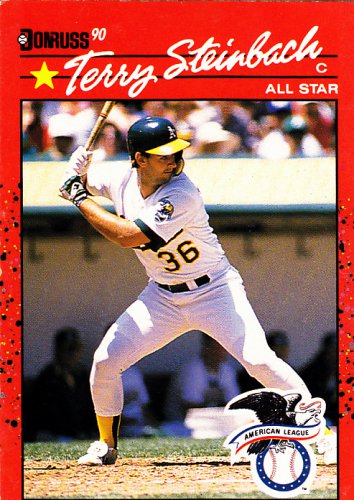 Terry Steinbach #637 - Athletics 1990 Donruss Baseball Trading Card