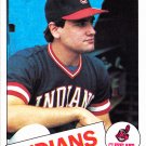 Roy Smith #381 - Indians 1985 Topps Baseball Trading Card