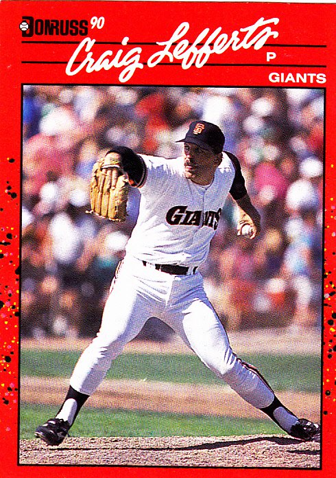 Craig Lefferts #376 - Giants 1990 Donruss Baseball Trading Card