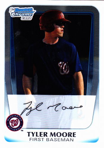 Tyler Moore #BCP5 - Nationals 2011 Bowman Chrome Baseball Trading Card