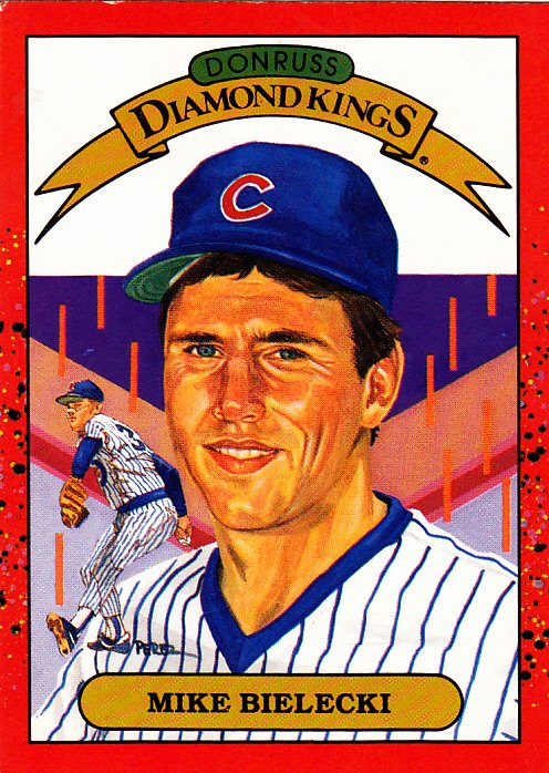 Mike Bielecki #9 - Cubs 1990 Donruss Baseball Trading Card