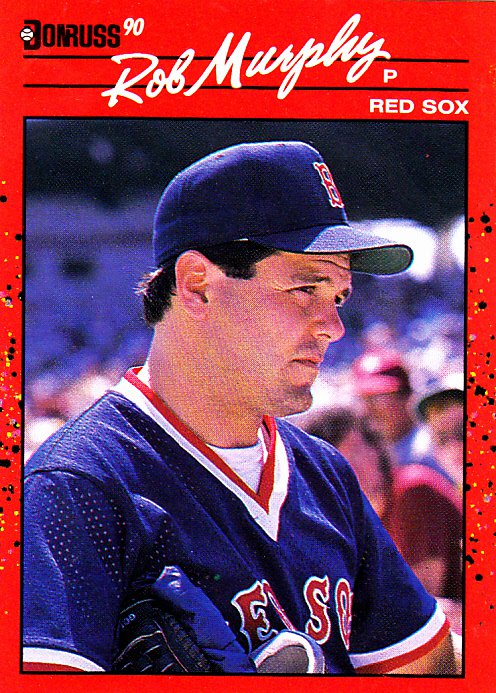 Rob Murphy #186 - Redsox 1990 Donruss Baseball Trading Card