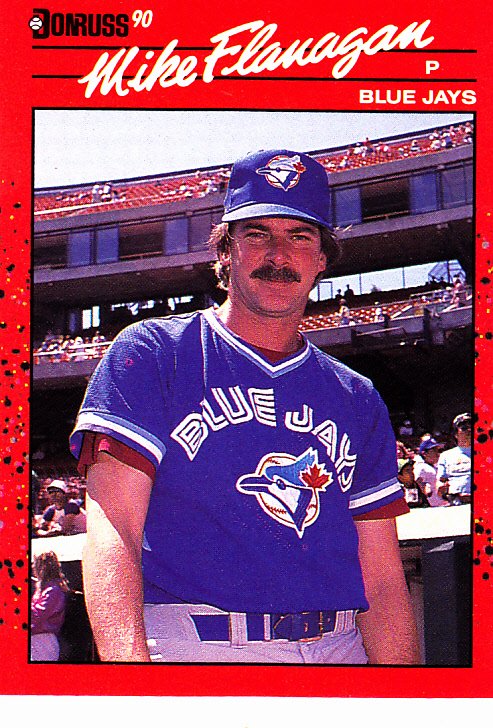 Mike Flanagan #324 - Blue Jays 1990 Donruss Baseball Trading Card