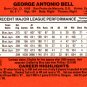 George Bell #BC-13 - Blue Jays 1990 Donruss Baseball Trading Card