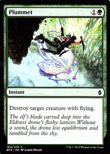 Plummet -  Green - Instant - Magic the Gathering Trading Card