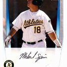 Michael Spina #BP30 - Athletics 2011 Bowman Auto Baseball Trading Card