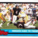 Harbaugh Eludes Pursuit #501 - Bears 1990 Topps Football Trading Card