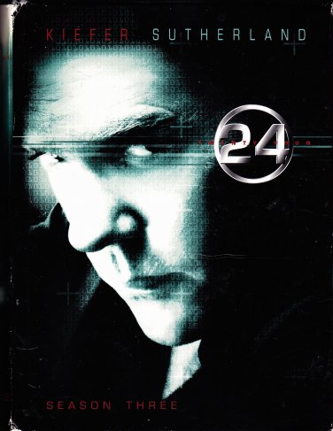 24 - Complete 3rd Season DVD 2009, 7-Disc Set - Very Good
