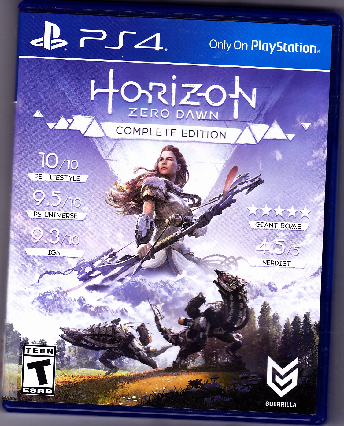 Horizon - Zero Dawn -- Sony PlayStation 4, 2017 Video Game - Like New