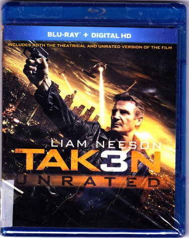 Taken 3 - Blu-ray Disc 2015 Unrated - Brand New factory sealed