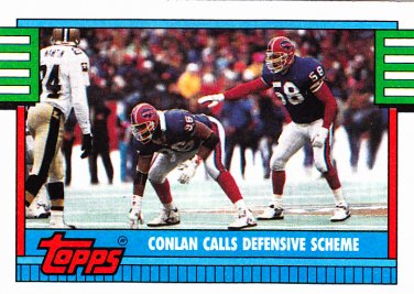 Conlan Calls Defensive #503 - Bills 1990 Topps Football Trading Card