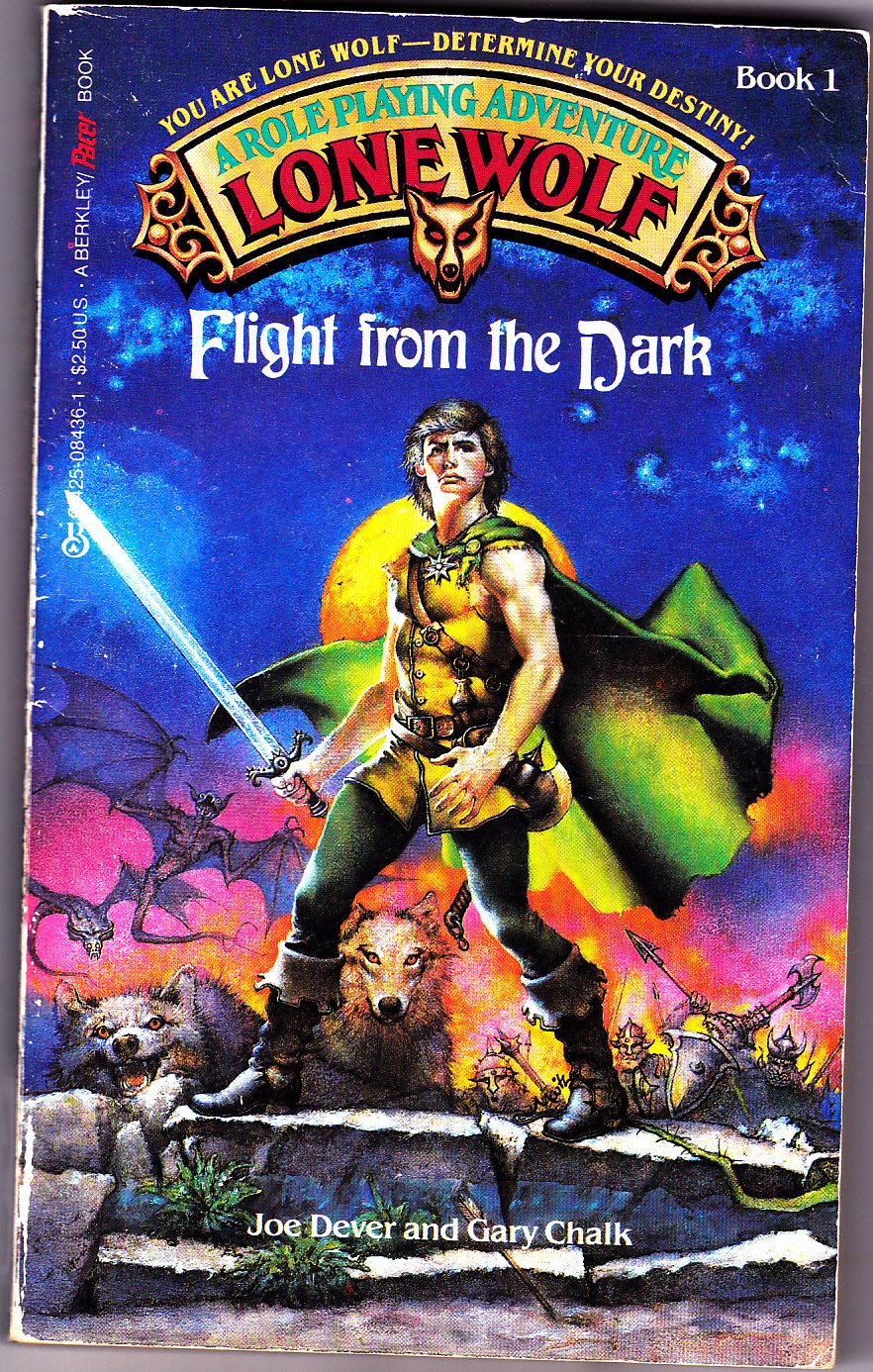 lone-wolf-1-flight-from-the-dark-by-joe-dever-1985-paperback-book-good