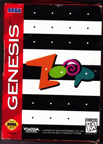 Zoop - Sega Genesis 1995 Video Game - Very Good - COMPLETE