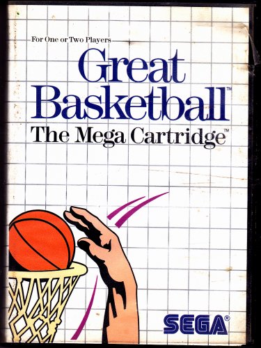 Great Basketball - Sega Master 1987 Video Game - Acceptable