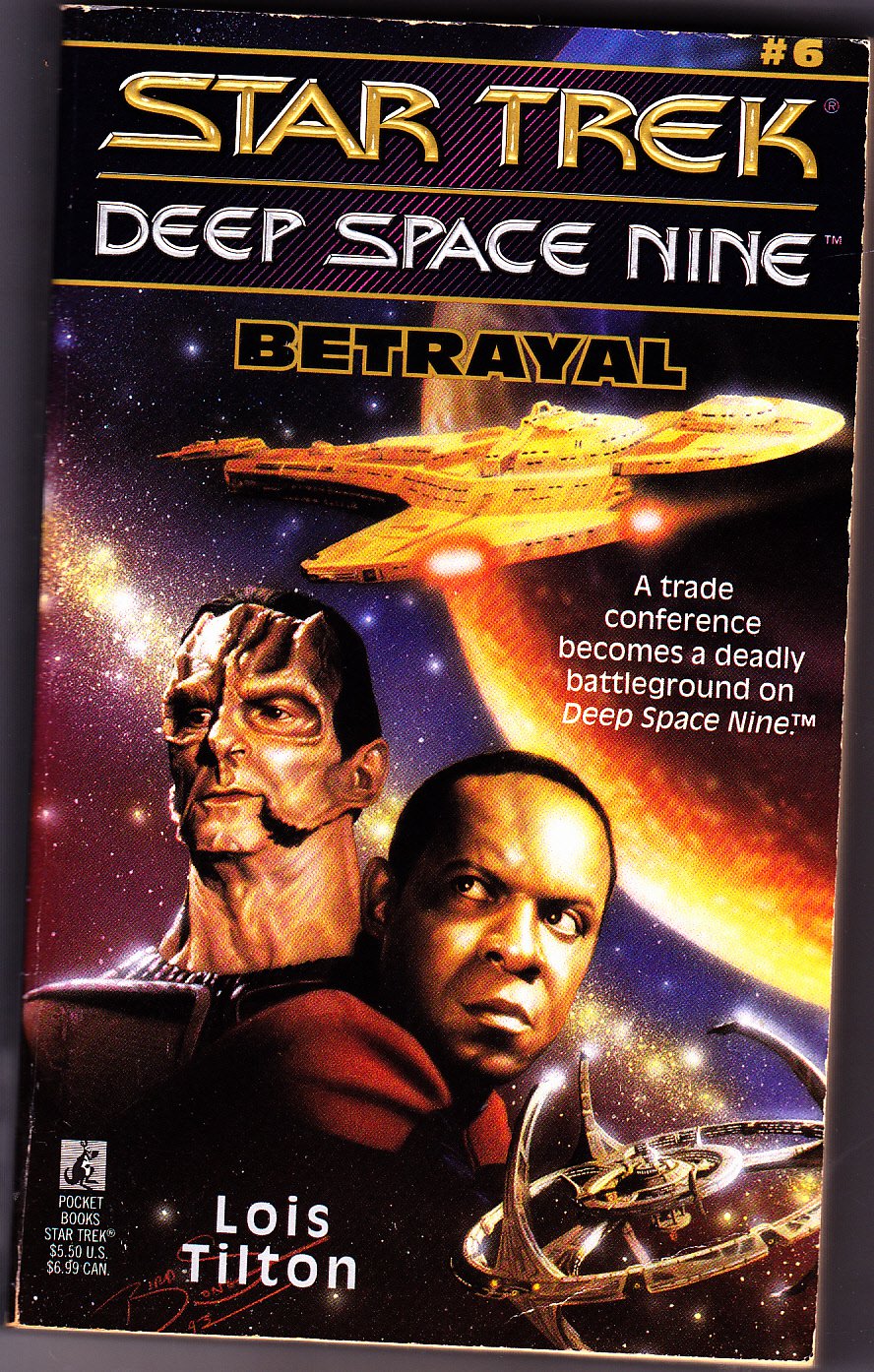 Star Trek - Betrayal (Deep Space #6) By Lois Tilton 1994 Paperback Book - Very Good